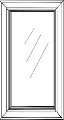 DOOR WITH GLASS 18" X 42"