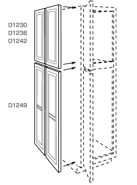 Sterling LOWER SINGLE DOOR FOR 24" WIDE PANTRY