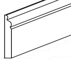 Soda BASE BOARD MOLDING 4 1/2" X 3/4" X 96"