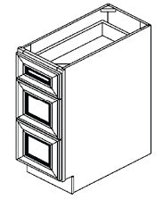 3 DRAWERS BASE 15"