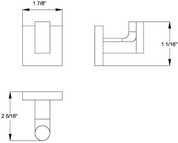 Clothes hook Chrome