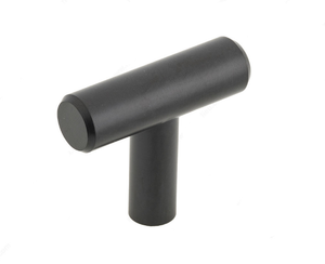 STEEL T BAR KNOB 1 9/16"L_1 3/8"H Matte Black