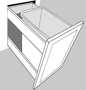 Charlton WASTE BASKET 15"-1 INSERT (Order 1 RV358)